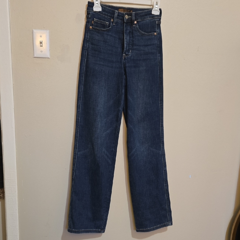 Judy Blue Women's Straight Leg Jeans - Dark Blue